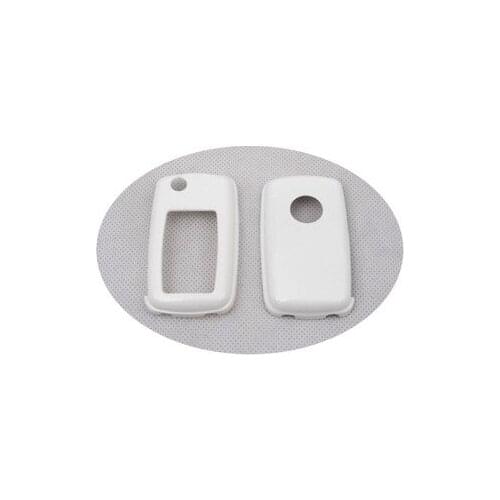 Hard Plastic Keyless Remote Key Protection Case Cover (Gloss White) For VW Volkswagen MK4 / MK5