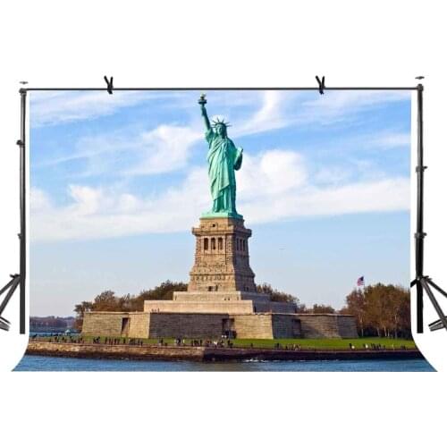 150x210cm Famous Sculpture Backdrop American Statue of Liberty Famous Sculpture Photography BackgroundPhoto Screen
