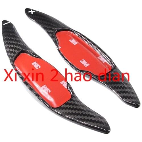 For kia stinger k8 black carbon fiber shift paddles steering wheel paddles modified and extended 2 pcs
