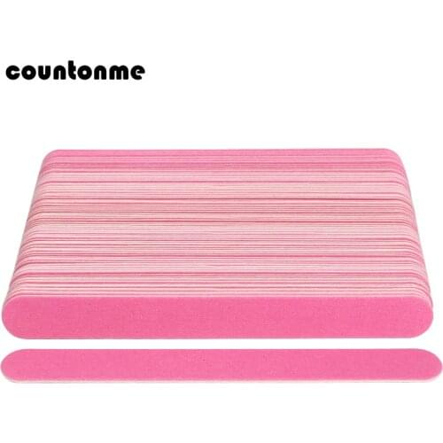 200pcs/lot Pink Nail File 180/240 Wooden Sanding Nail Tool Buffer Polishing Blocks Emery Board Salon Nail Pedicure Manicure Tool