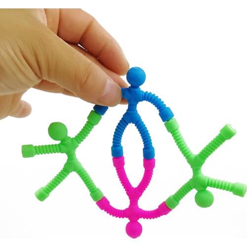 8pcs/lot Fridge Magnet Men Kids Funny Toy Magnetic Action Figure Hand Fidget Sensory Toy Antistress Gadget for Autism Anxiety