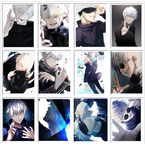 5D DIY Diamond Painting Anime Jujutsu Kaisen Satoru Art Diamond Mosaic Cartoon Boys Embroidery Cross Stitch Club Home Decor Gift