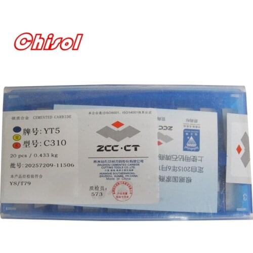 Free shipping 20pcs/box C310 YT5 YW2 YW1 YT15 YT14 YG6 YG8 carbide brazed inserts welding tips blade cutter cutting tools