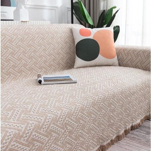 Bohemian Cotton Knitted Thread Sofa Blanket Soft Towel Bed Plaid Vintage Home Decor Tapestry