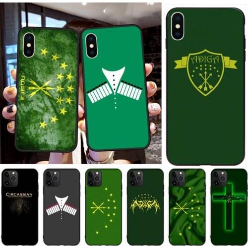 Adygea Circassian Flag Phone Case for iphone 12 pro max 11 pro XS MAX 8 7 6 6S Plus X 5S SE 2020 XR case
