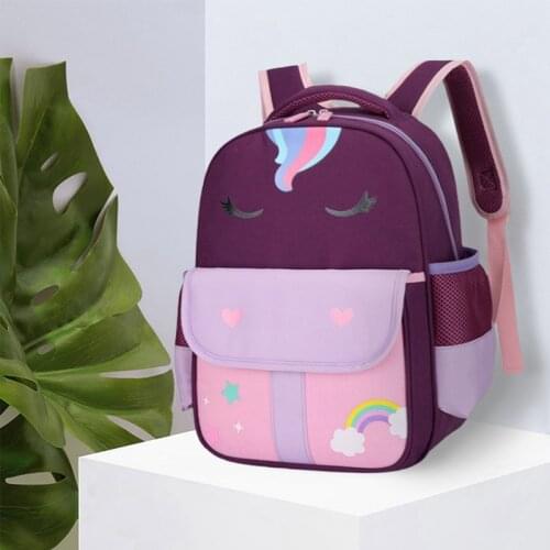 3D Cartoon Unicorn Kids School Bag Kawaii Soft Pink Unicorn Cute Kindergarten Backpack Toddler Baby Bag Children Gift
