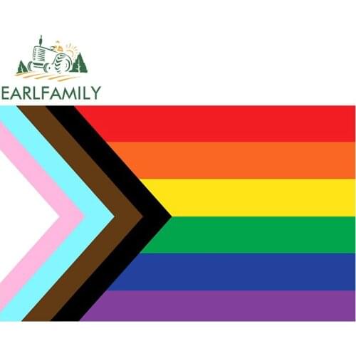 EARLFAMILY 13cm x 8.2cm for LGBT Car Stickers Vinyl JDM Bumper Waterproof Windshield Fine Decal Motorcycle Helmet Decoration