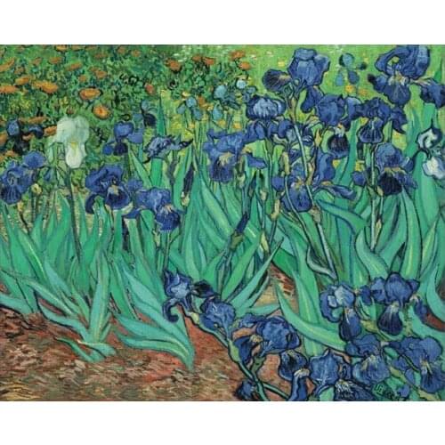 Full Square/round Embroidery Van Gogh Irises 5d Diamond Mosaic Cross Stitch Picutre Home Decor Christmas Picture By Numbers