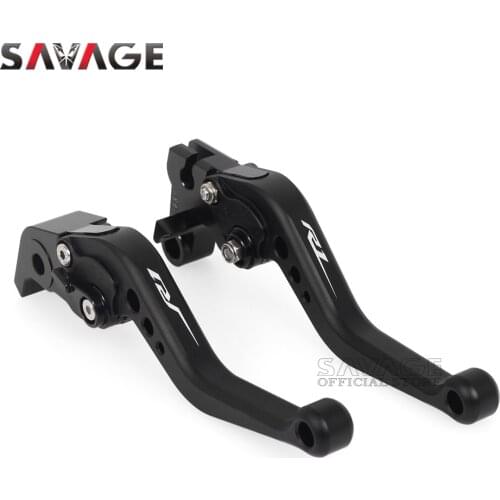R1 Short Clutch Brake Levers For YAMAHA YZF R1 1999-2021 2004 2007 YZFR1/M/S 2020 Motorcycle Accessories Adjustable CNC Handles