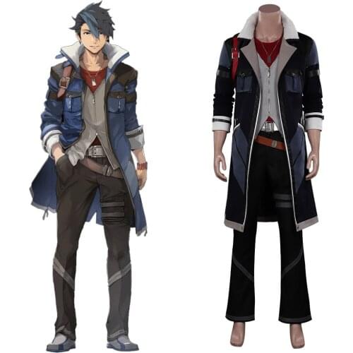 The Legend of Heroes VI Sora no Kiseki Van Arkride Cosplay Costume Coat Pants Suit Halloween Carnival Outfits