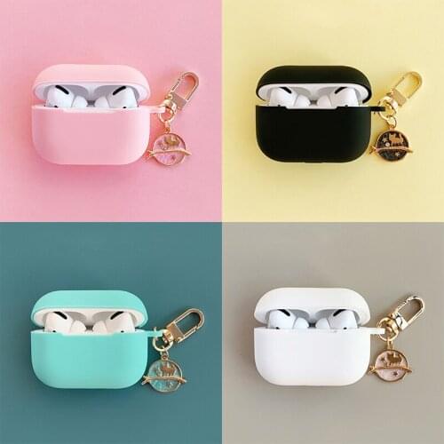 Cute Cat Pendant Decor Silicone Cases For Airpods Pro Case Cartoon Bluetooth Earphone Headphones Cover For Apple Air pods Pro 3