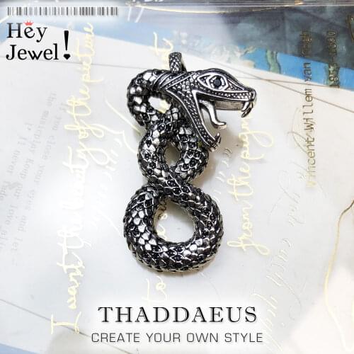 Pendant Python,2017 Brand New Fashion Jewelry Europe Bijoux Necklace Accessories 925 Sterling Silver Gift For Men Women