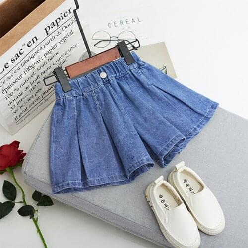 Summer Baby Girl Shorts Summer Fashion Loose Pure Jeans Shorts Girls Baby Leisure Comfortable Kids Short Skirts Girl Clothes