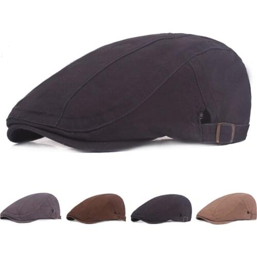 Fashion Unisex Cotton Berets Newsboy Ivy Cap Casual Flat Driving Golf Cabbie Caps Street Casquette Sunhat for Men Women