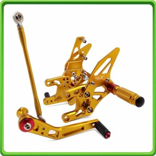 Adjustable Rearsets Rear set sets Foot Rest Pegs Pedal for Honda CBR 1000 RR CBR1000RR Fireblade / SP 2017 2018 2019 Gold