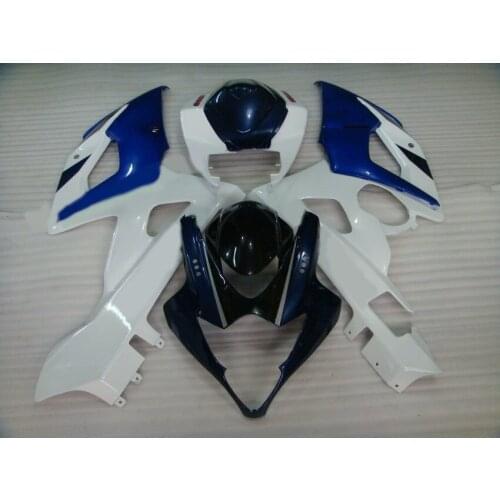 Injection mold Fairing kit for GSXR1000 05 06 GSXR 1000 K5 2005 2006 ABS White blue Fairings Set+gifts SD12