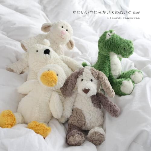 Cute Teddy Bear Doll Rabbit/ Unicorn/ Elephant Plush Toy High Quality Appease Doll Soft Sleeping Accompany Gift For Newborn Kids