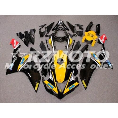 New ABS Motorcycle Fairing kit Fit For YAMAHA YZF R1 2007 2008 YZF-R1 YZF 1000R Bodywork Set Custom Yellow Black