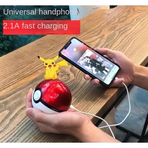 TAKARA TOMY Genuine Elf Ball Power Bank Creative Artifact Baby Pikachu Mobile Power Cute Cartoon 10000 MAh