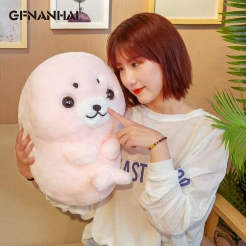1pc 32/40CM Cute Seal Plush Toys Standing Animal Sea Lion Pillow kawaii Stuffed Soft Dolls for Kids Girls Lovely Birthday Gift