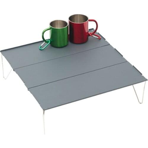 Portable Camping Folding Aluminum alloy Table Compact Mobile Table for Outdoor Camping Picnic Cooking Backpacking