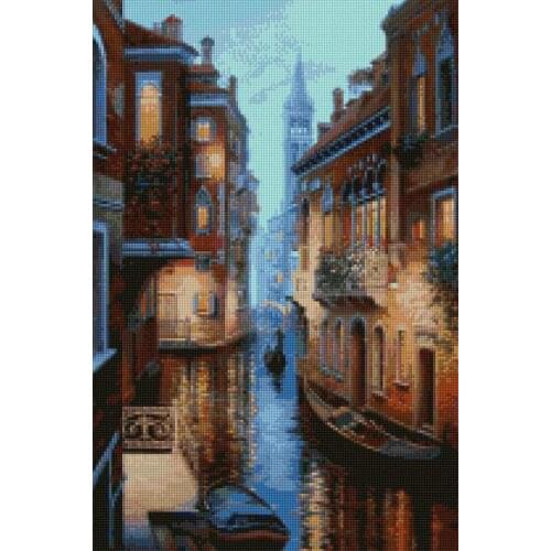 Hot Embroidery A Busy Street in Summer Enkuizen PDF Cross Stitch Pattern with 100% Cotton Flosses & Free Shipping for Home Decor