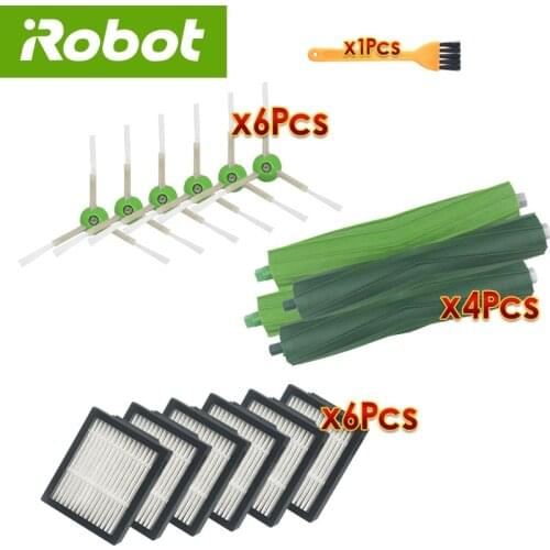 For iRobot Roomba i7 plus E5 E6 replacement accessories robot vacuum cleaner Hepa Filter Brush Roll sweeping spare parts