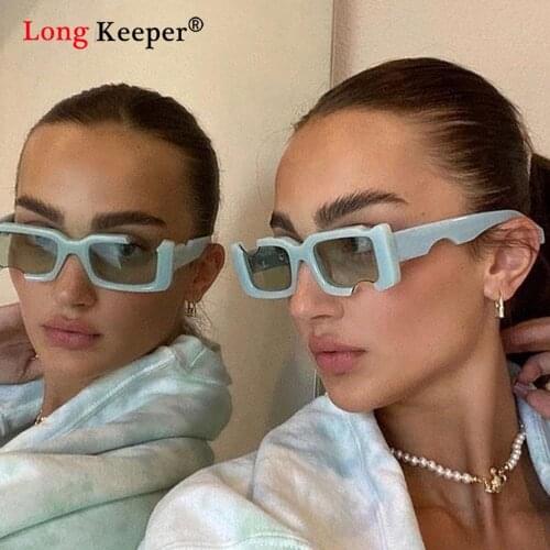 Classic Retro Square Gap Sunglasses Women Brand Vintage Travel Small Rectangle Sun Glasses Female Oculos Lunette De Soleil Femm
