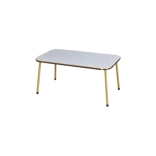 Modern Medium coffee table White Kr Metal Foot Double Gold coffee tables table basse furniture living room table