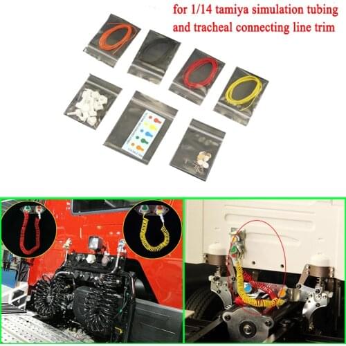 Simulated Tubing Trachea Connecting Line Trim Mood Piece for 1/14 Tamiya RC Truck Car SCANIA VOLVO ACTROS AROCS MAN TGX Diy