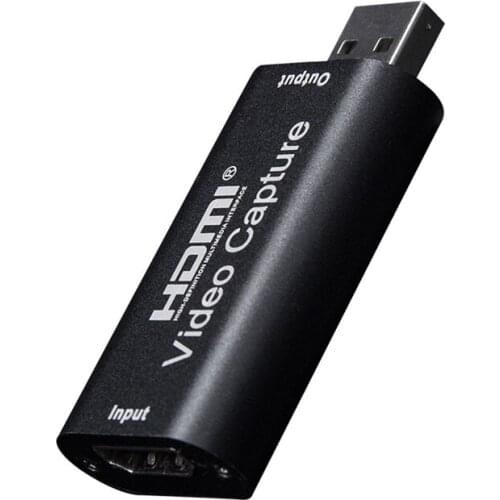 HDMI Video Capture Device Mini Video Capture Card USB 2.0 HDMI Capture Game HD Camera Grabber Recorder Box for PC Live Streaming