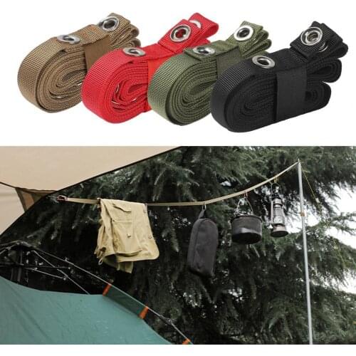 Windproof Rope Canopy Connecting Rope Wear-resistant Multifunctional Nylon Camping Outdoor Rope Clothesline for Climbing