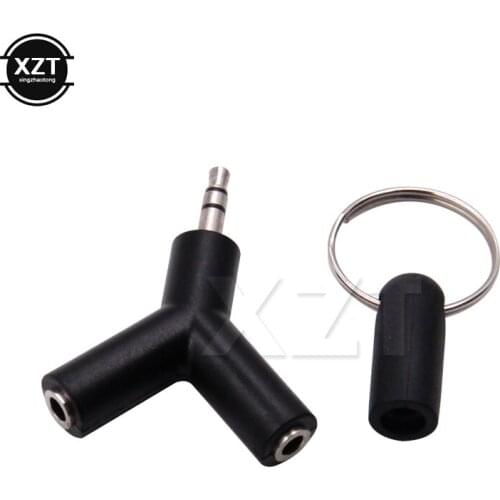 1pc 3.5mm Headphone Male To Dual Female Audio Cables Headphone Splitter Adapter Plug Stereo Earphone Splitter
