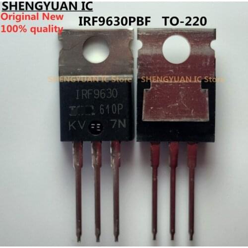 10 pcs/lot IRF9630PBF IRF9630 TO-220 Trans MOSFET P-CH -200V -6.5A Original New 100% quality