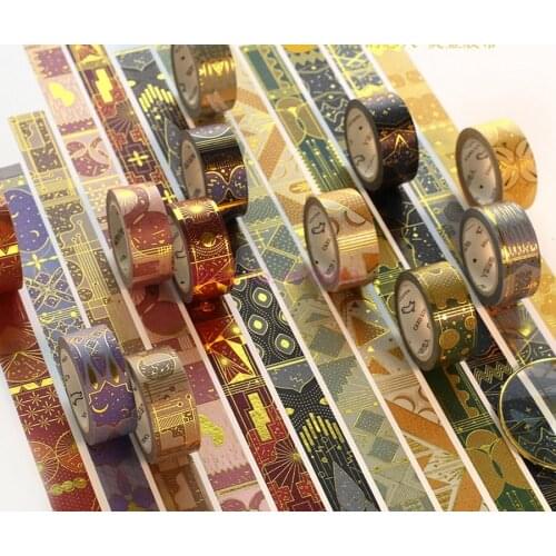 1000pcs The Arabian Nights Washi Tape Gilding Decorative Adhesive Tape Diy Scrapbooking Sticker Label Craft Masking Tape