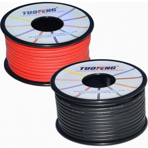 12awg Wire, Soft and Flexible Silicone Insulated Wire 66 Feet [33 ft Black And 33 ft Red ] Stranded Wire High temperature resist