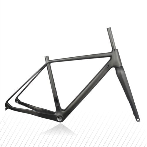2021 Thru Axle 142mm Disc cyclocross Gravel 700C Di2 Carbon Cyclocross Frame with 12MM fork UD matte