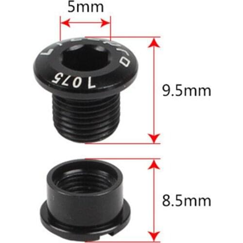 5Pcs Bicycle Chainrings Screws Cycling MTB Bike Alloy Bolts Double Dental Plate Nail Screws Super Light Crankset Screw