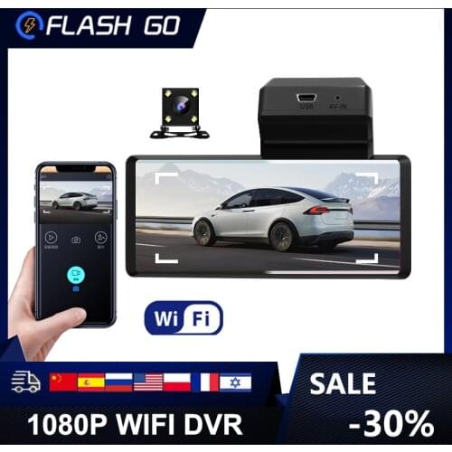Car DVR Dash Camera Rear View Video Recorder WIFI&APP Smart DVR 3.16" Inch 1080P HD WDR G-sensor Night Vision Dash Cam
