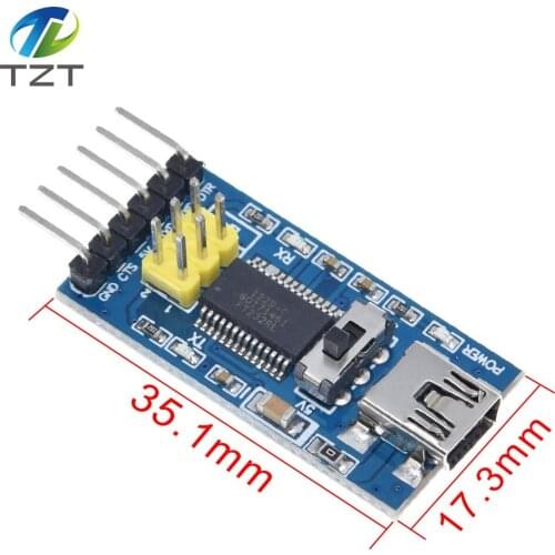 Basic Breakout Board for arduino FTDI FT232RL USB To TTL Serial IC Adapter Converter Module for arduino 3.3V 5V FT232 Switch