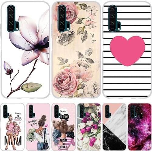 For Huawei Honor 20 Pro Case Ultra Thin Soft TPU Silicone Shell For Honor 20 Pro 20pro Cover Cartoon Coque For Honor20 Pro Capa