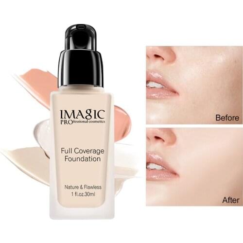 30ML Liquid Foundation Makeup Base Face Cover Concealer Long Lasting Makeup Skin Tone Foundation