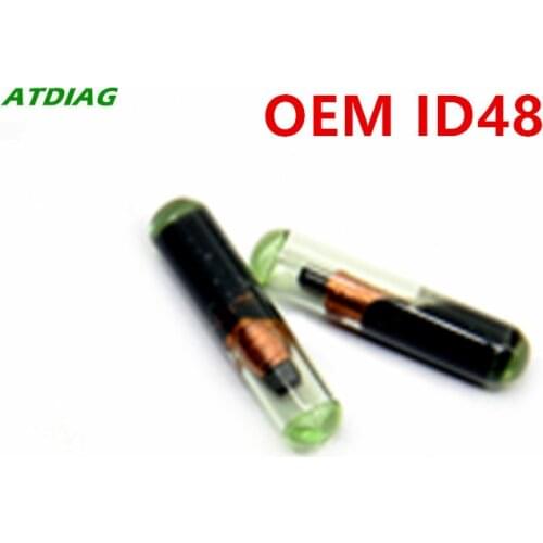 ATDIAG 1pcs Car Key Chip Blank OEM ID48 Chip Auto Transponder Chip Glass ID 48 Unlock Chip