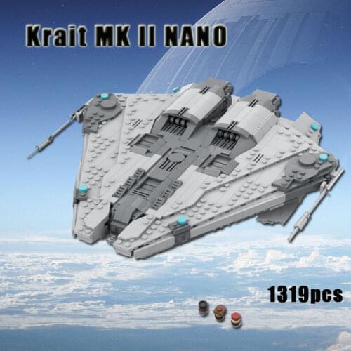 Krait MK II NANO Star Series Trek Building Kit Space Shuttle fighter childrens toy gift moc building block Star Series Wars