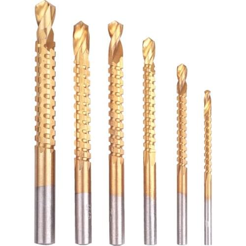 6pcs 3-8mm Cobalt Drill Bit Set High Speed Steel Twist Drills Bit For Metal Wood Working Power Composite Tap Drill Bit