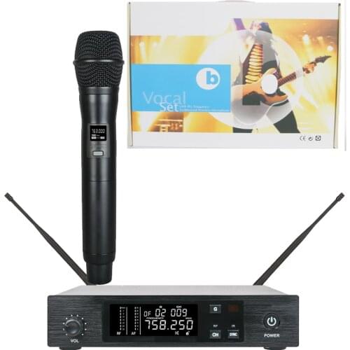 New QLXD4 High Quality UHF Profeesional Wireless Microphone System Beta58 Dual Stage Performances Radio Microfones