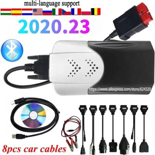 2021 New vd tcs cdp Obd Obd2 Scanner For Delphis vd DS150E cdp 2017.R3 Bluetooth For Car Truck Diagnostic Tool+8 Pcs Car Cables