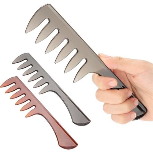 PROFESSIONAL WIDE TEETH COMB SALON HAIR STYLING BARBERS COMB Oil Round Comb Tool Hair Accessories Hair SHAPE tools Fashion