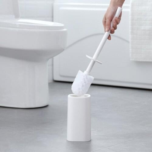 Simple Bathroom Toilet Brush With Base Set Long Handle To Dead Corner Toilet Brush Decontamination Cleaning Toilet Brush
