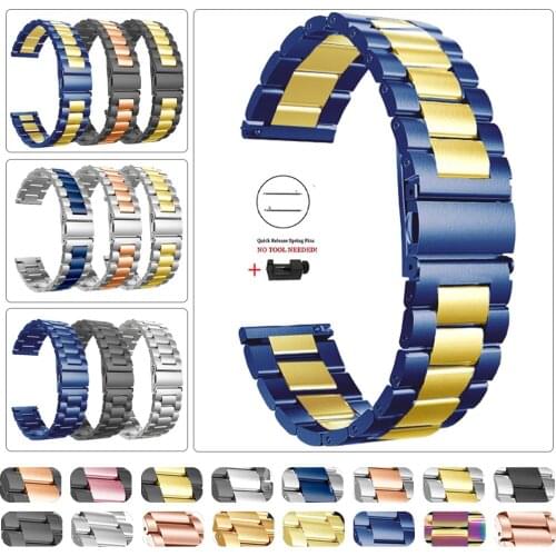 Stainless steel Band For HUAWEI WATCH GT 2 46mm 42mm/GT Active Strap Bracelet for HONOR Magic 20mm 22mm Metal Wrist Watchbands